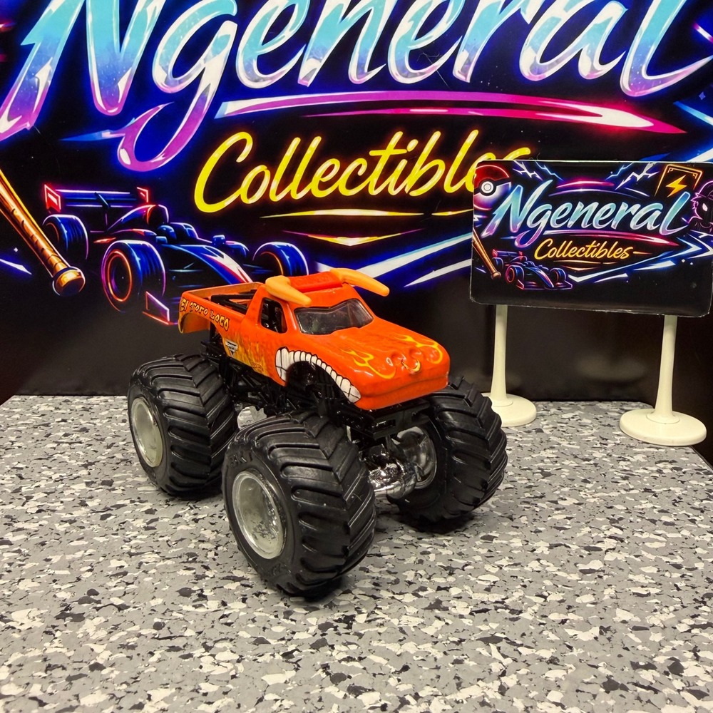 Hot Wheels Monster Jam El Toro Loco Orange Diecast Monster Truck 1:64 Scale 2019